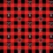 Sykel Enterprises-Texas Tech University Fleece Fabric-Texas Tech Red Raiders Buffalo Plaid Fleece Blanket Fabric-Sold by the yard